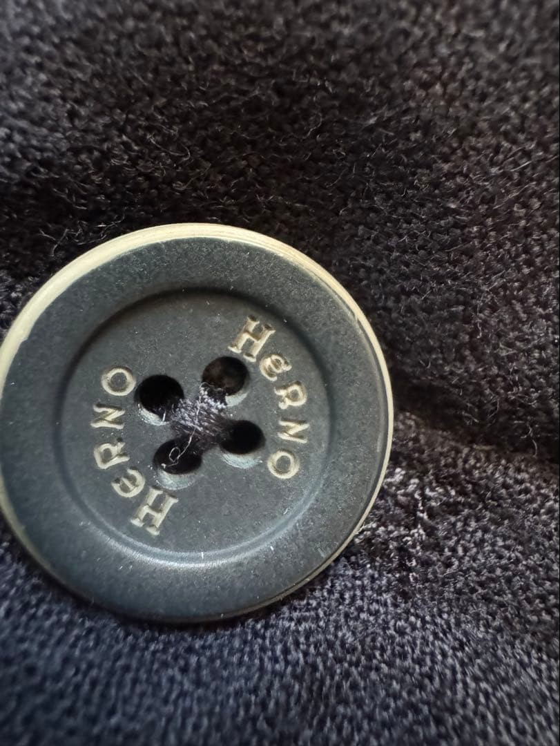 Herno Black Down Vest Double Button Lightweight S… - image 5