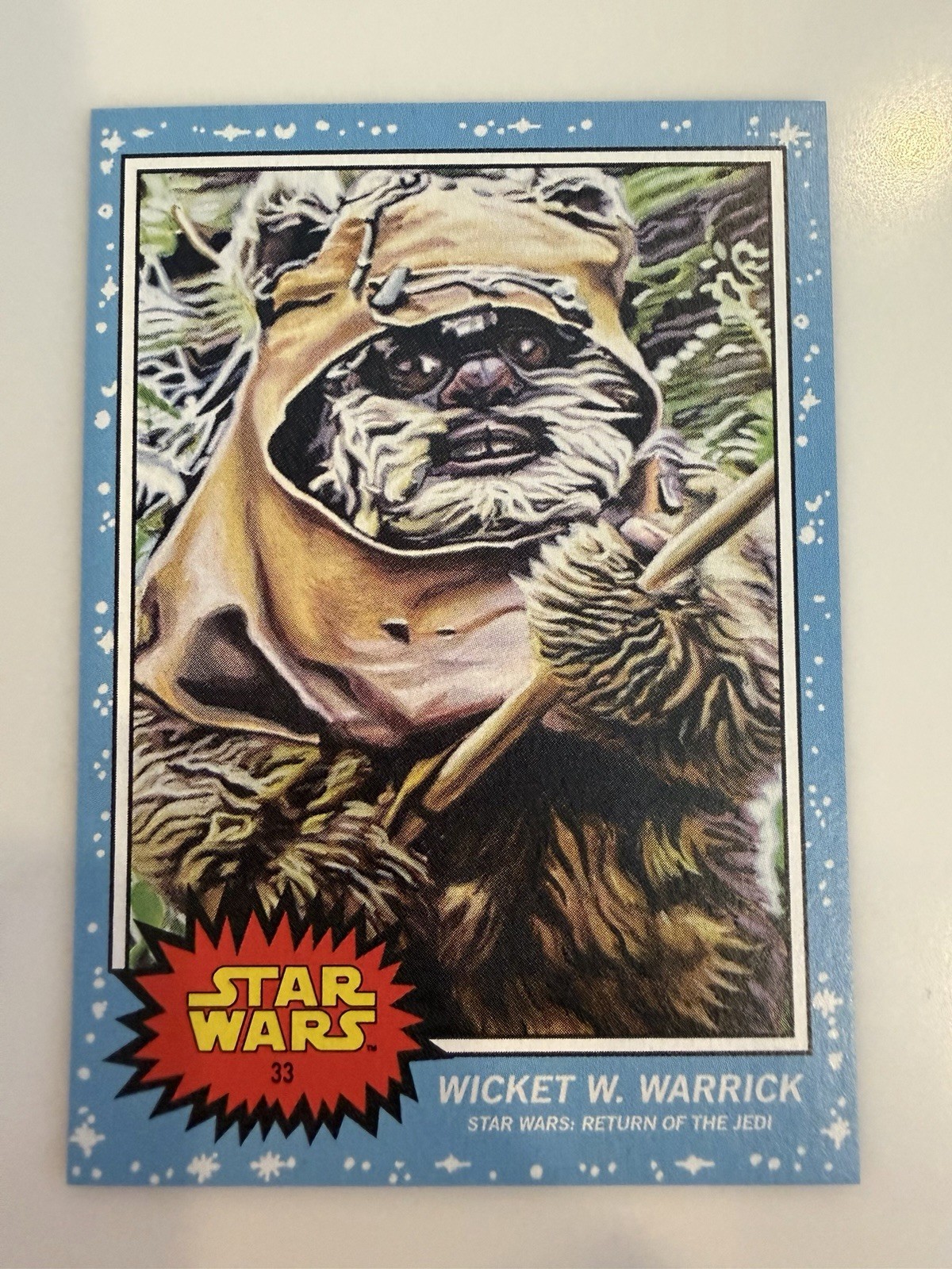 2019 Topps Star Wars Living Set #33 Wicket W. Warrick (Ewok) Return of the Jedi