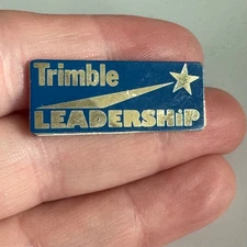 Trimble Leadership Award Employee Recognition Enamel Lapel Pin Technology Comp.