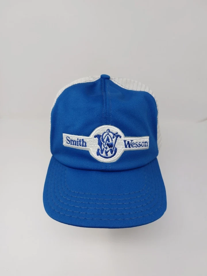 Sombrero de Camionero Smith & Wesson Snapback Hecho en EE. UU. Senco Parche Bordado Logo Foto 3 de 4