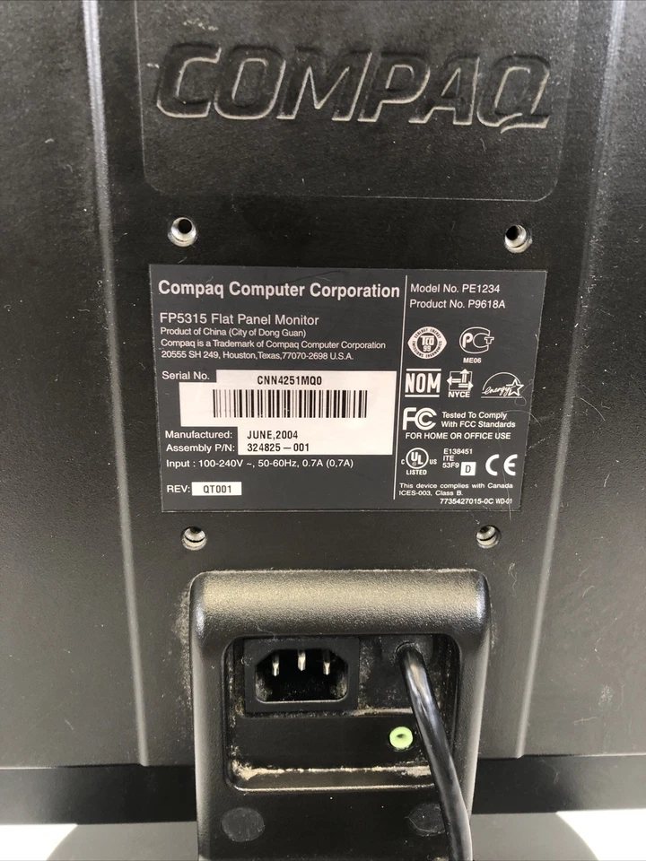 💻 COMPAQ FP5315 15" LCD VGA Monitor | Tested and Working Desktop PC- - Image 4 of 4