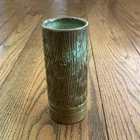 Vtg 1951-53 Frankoma Textured Log Vase-Ada Clay-6 Inches-#11-Prairie Green