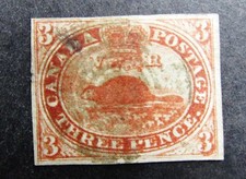 nystamps Canada Stamp # 4 Used UN$300 VF M27x600