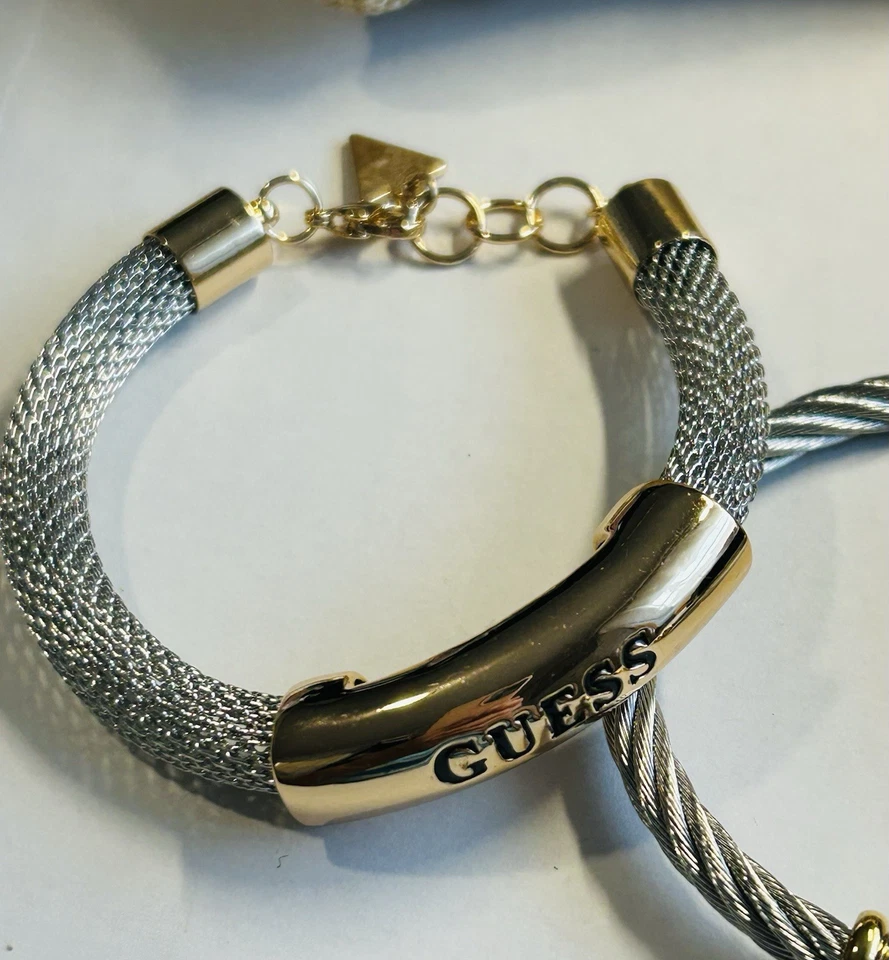 Lote 8 Pulseras Brazalete Religioso San Benito Adivina Acero Inoxidable Tono Plata De Colección Foto 3 de 4