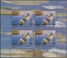 2007 CANADA-YUKON CONSERVATION FUND, TRUMPETER SWAN, M.S. IN BOOKLET, VD.#YW12b