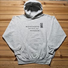Vintage 90s Monsanto Food Health Hope Promo Graphic Pullover Hoodie USA - XL
