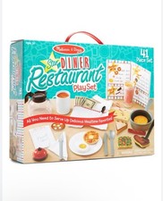 Melissa  Doug Star Diner Restaurant Play Set 41 Pc   Factory Sealed