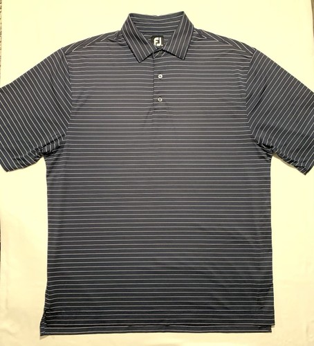 FootJoy Golf Polo Men’s XL Shirt Short Sleeve Performance Collar FJ Blue