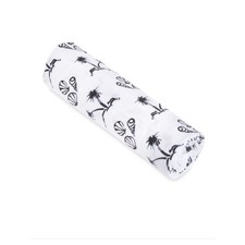 aden anais White and Black Seaside Classic Infant Swaddle 100 cotton NWT