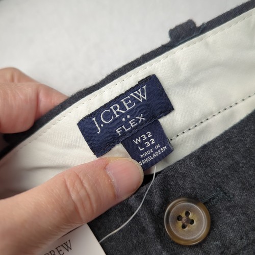J Crew Pants Mens 32 Slim Gray Stretch Re-Imagined Mid Rise Cotton 32x32 NEW - Picture 4 of 5