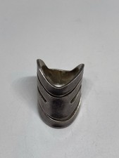 SIZE 7 12.2g 925 STERLING SILVER ABSTRACT SOUTHWESTERN MODERNIST STAMPED RING