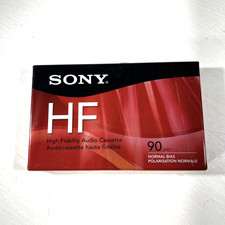 NEW SONY HF 90 MIN HiFi AUDIO Cassette Normal Bias SEALED Tape High Fidel C90HFR