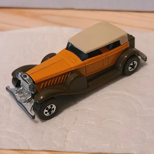 Old Vintage 1976 Hot Wheels '31 Doozie Orange made in Hong Kong convertible BW