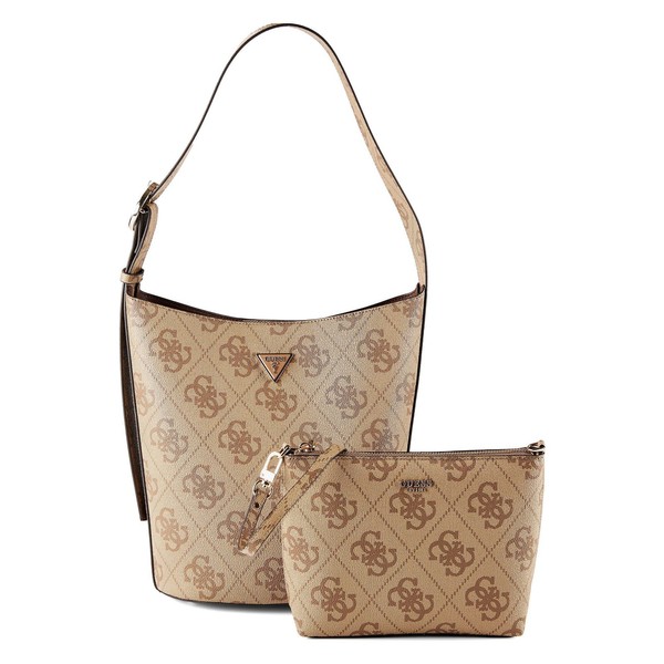Guess Meridian II Schultertasche 30Cm #GUE-HWOS69_74040 (Latte Logo)-image