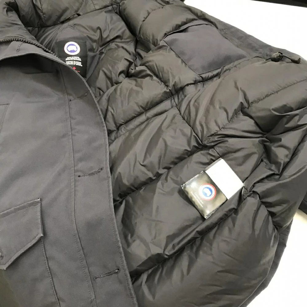 CANADA GOOSE 2803JL Bronte Hoodie Women's Down Jacket Zip Navy XS Size Outerwear thumbnail 7