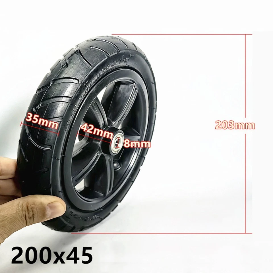 200x45 Reifen und Schlauch für für Elektroroller und Kinderwagen - Bild 4 von 4