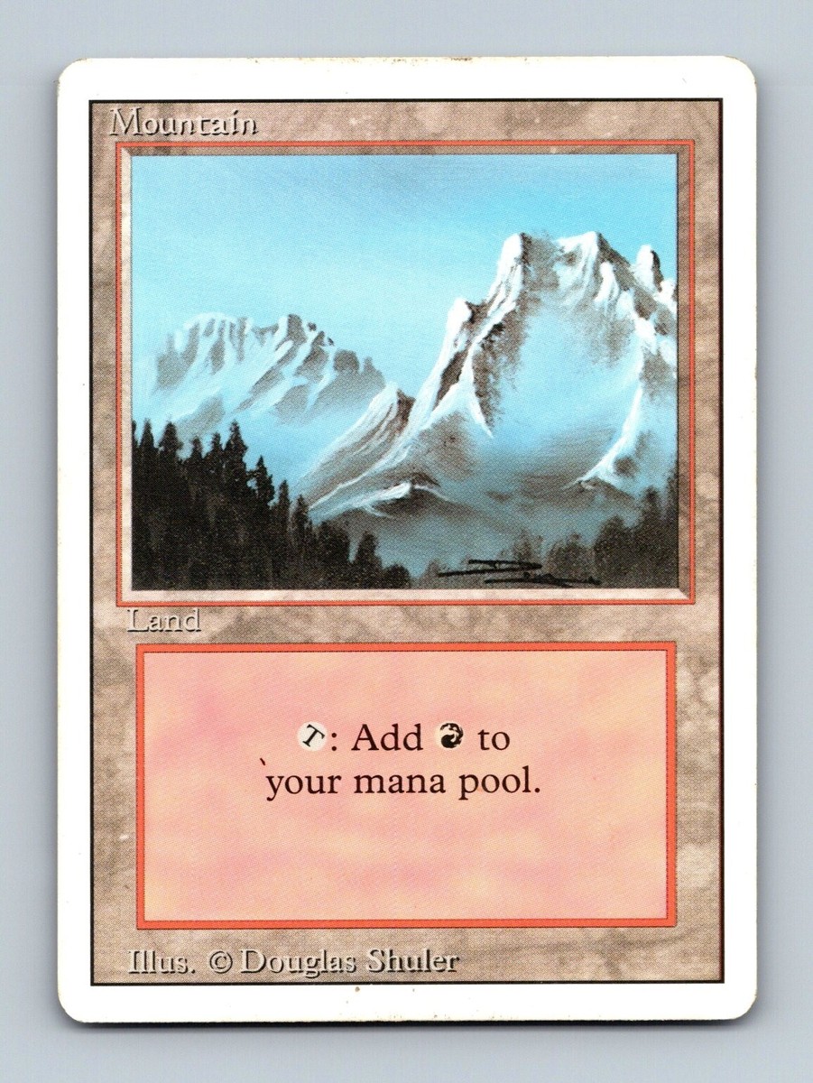 マジック：ザ・ギャザリング MTG land mountain Magic The Gathering MTG - Mountain (Land) - Revised Edition Card