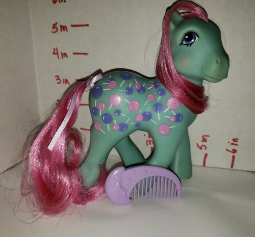My Little Pony MLP G1 Vtg Twice as Fancy Sweet Tooth Lollipop & Comb - 第 1/4 張圖片