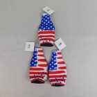 3pc Lot Kolder Neoprene Bottle Koozies American Flag Stars & Stripes #3189