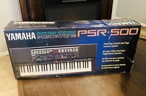 Yamaha PSR500 61 Key Piano Touch Sensitive In Box Barley Used 1991