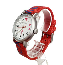 Orologio NAUTICA N83 Rosso Loves the Ocean Cassa Acciaio Cinturino Tex NAPLSS004