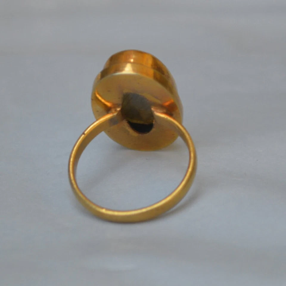 Anillo de labradorita azul facetado, anillo hecho a mano, plata de ley 925, anillo racimo, regalo Foto 4 de 4