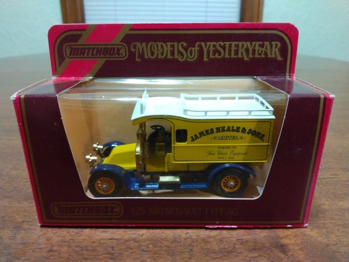 VTG Matchbox 1984 Models of Yesteryear Y25 1910 RENAULT TYPE AG-JAMES NEALE NIB - Picture 4 of 20