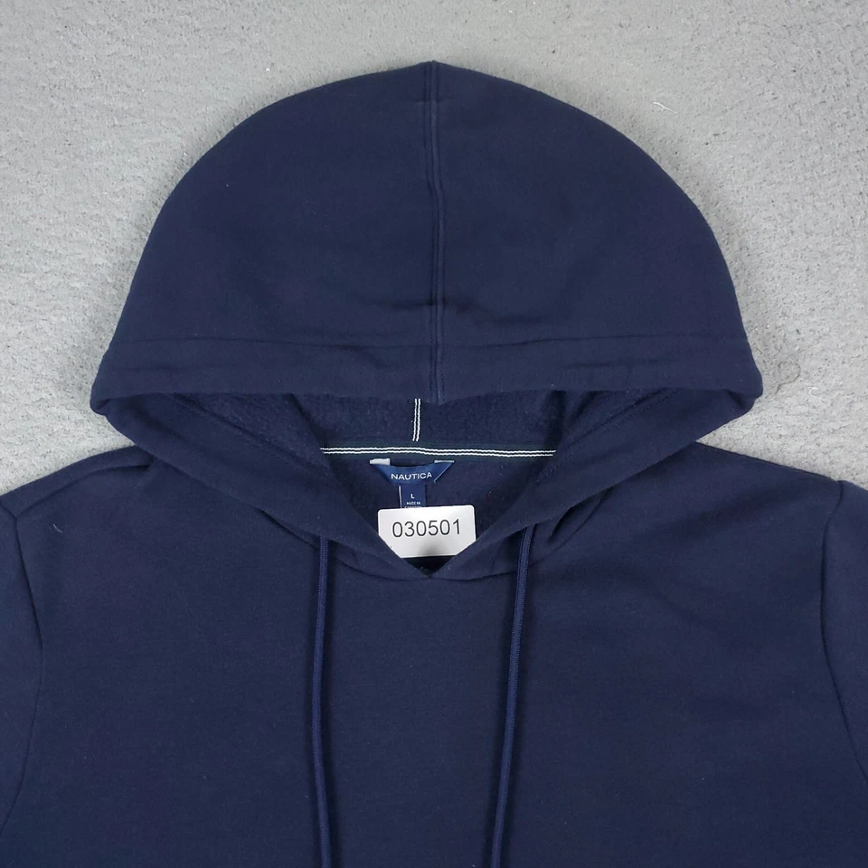 Suéter Nautica Mujer Talla Grande Azul Pullover Sudadera con Capucha Damas Foto 3 de 4