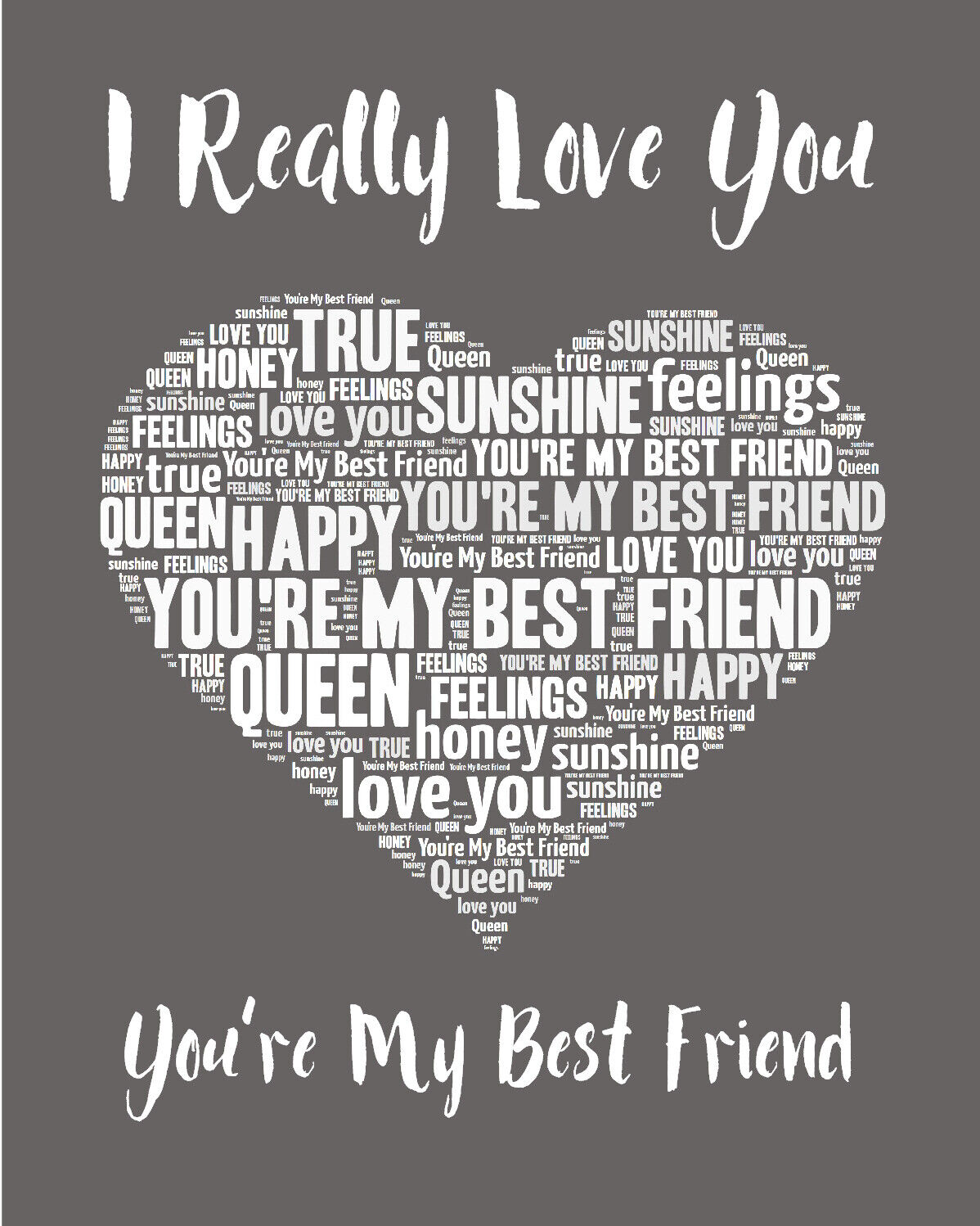 You're My Best Friend - Queen (lyrics) v.2 | Framed Art Print