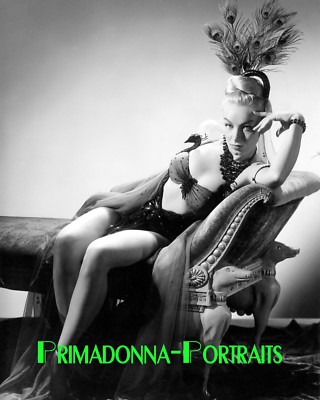 LILI ST. CYR 8X10 Lab Photo B&W 1950s Sexy Leggy, Elegant