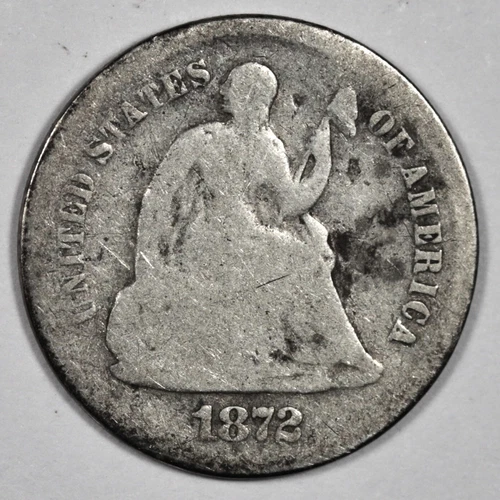 1872-S Seated Liberty Half Dime — photo from another recent sale