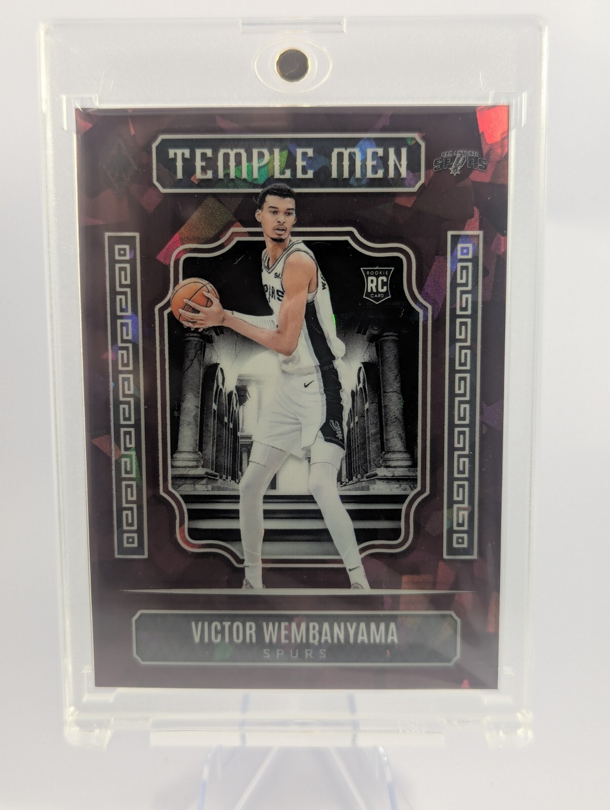 2023-24 Panini Phoenix - Temple Men Maroon Ice (58/275)#7 Victor Wembanyama (RC)