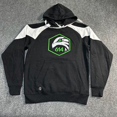 Night Hawks Hoodie Adult Medium Black Cotton Blend Pullover Sweatshirt Holloway