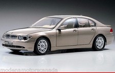 2003 BMW 745i SEDAN BEIGE PEWTER METALLIC (E65) BY KYOSHO 1:18 RARE OLD RELEASE