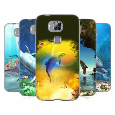 OFFICIAL SIMONE GATTERWE DOLPHINS SOFT GEL CASE FOR HUAWEI PHONES 2