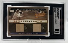 2002 Fleer Authentix Ballpark Classics Babe Ruth - game used bat, authentic seat
