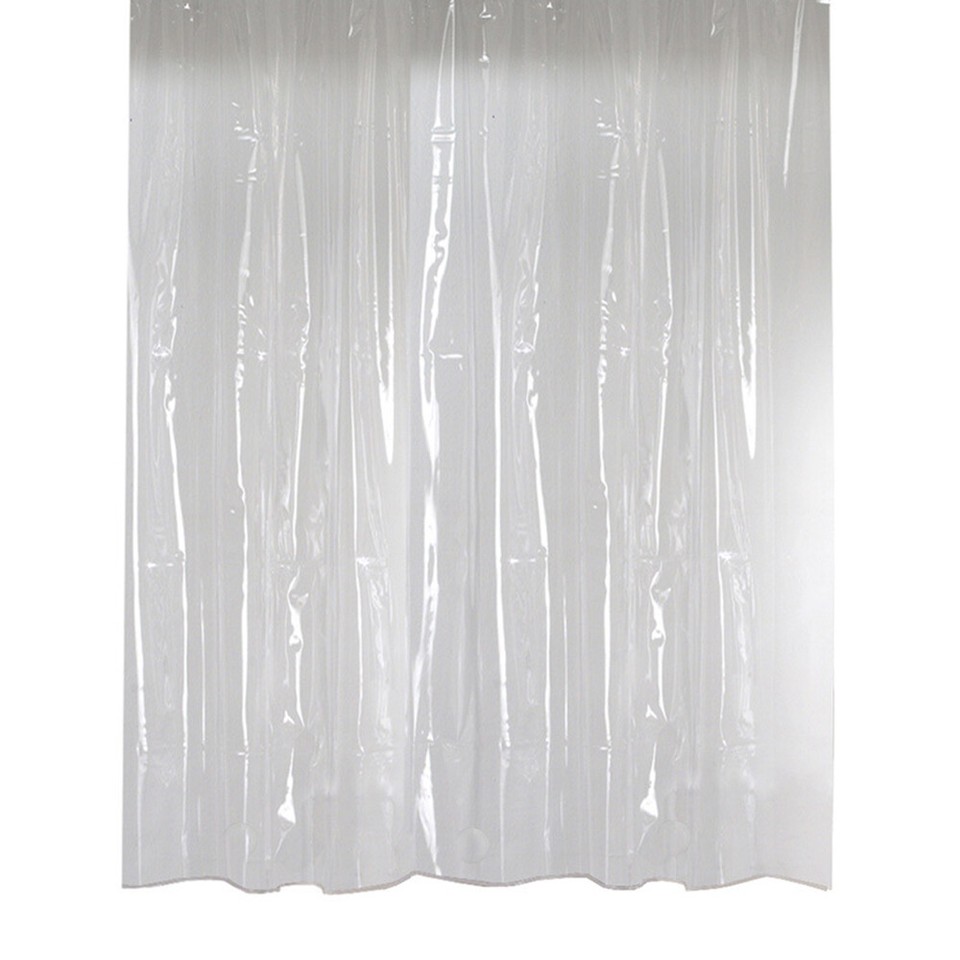 Waterproof Shower Curtain Long & Wide PEVA Clear Bathroom Curtains With