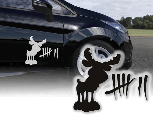 Auto Aufkleber Elch Elche A-Klasse Sticker Autosticker 25cm JDM OEM ...