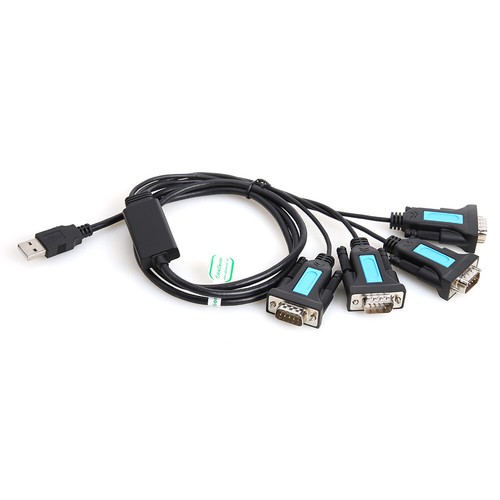 4 Port USB to RS232 DB9 Serial Adapter Male A Converter Cable with PL2303 Chip - Afbeelding 10 van 12