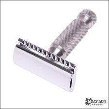 Maggard Razors MRT Stainless Travel Handle Safety Razor with Chrome Head