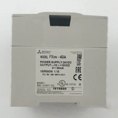 1PC New Mitsubishi FX2N-4DA FX2N4DA PLC Module Programmable