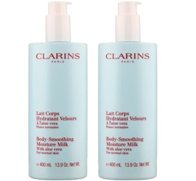 Clarins Body Smoothing Moisture Milk with Aloe Vera - 400ml - PACK OF 2 |  eBay UK