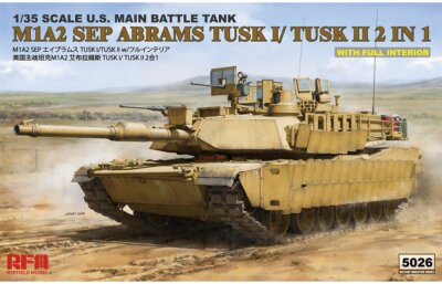 RFM-5026 M1A2 Tusk I/Tusk II w/full interior 1/35