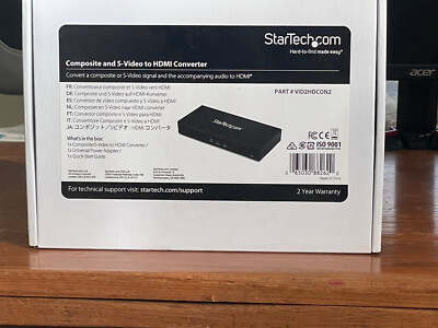 StarTech S-Video/Composite to HDMI Converter VID2HDCON2