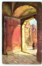 S03-4719, ROTHENBURG O. D. TAUBER, RATHAUSTURE, POSTCARD