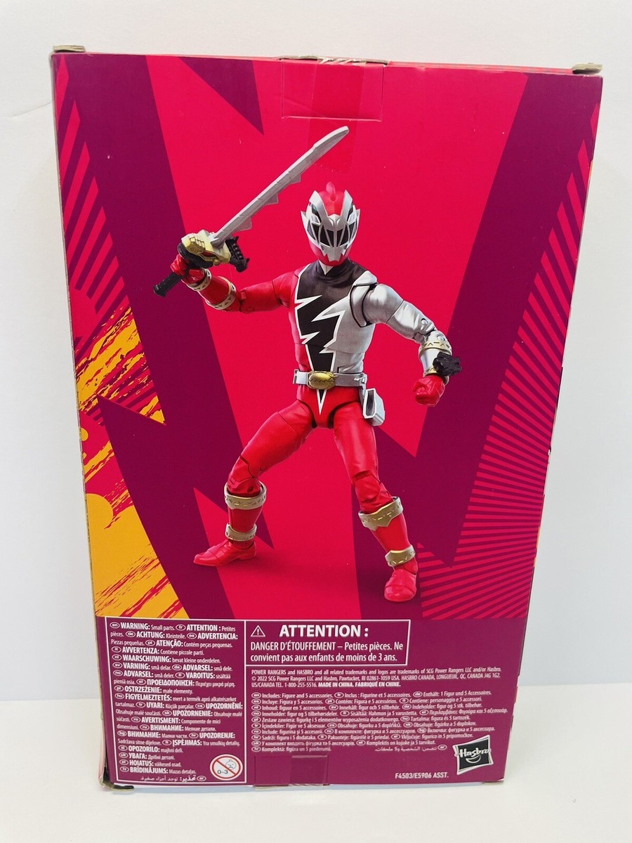 Hasbro Power Rangers Dino Fury - Action Figure Red Ranger 15cm Collezione Lightning