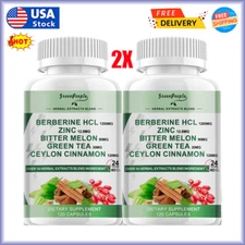 240 Pills Berberine HCL Extract 1200mg, Healthy Cholesterol, Anti-inflammatory