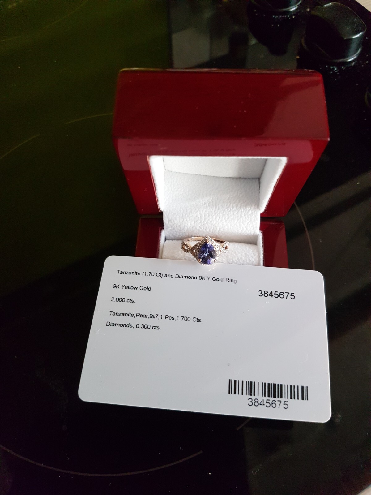 Stunning Diamond and Tanzanite Ring eBay