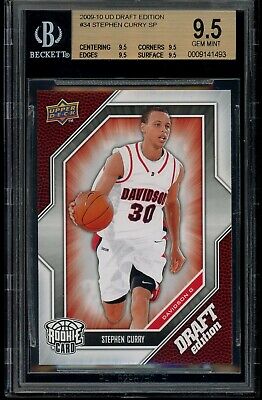 2009-10 upper deck draft edition sp STEPHEN CURRY rookie card BGS 