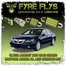 White LED interior lights package kit for 2005-12 RL 14 pcs 3014 series SMD